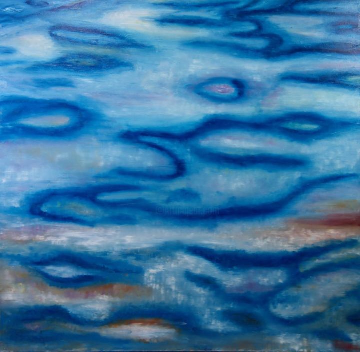 Painting titled "The ripple" by Anna Kruger, Original Artwork, Acrylic