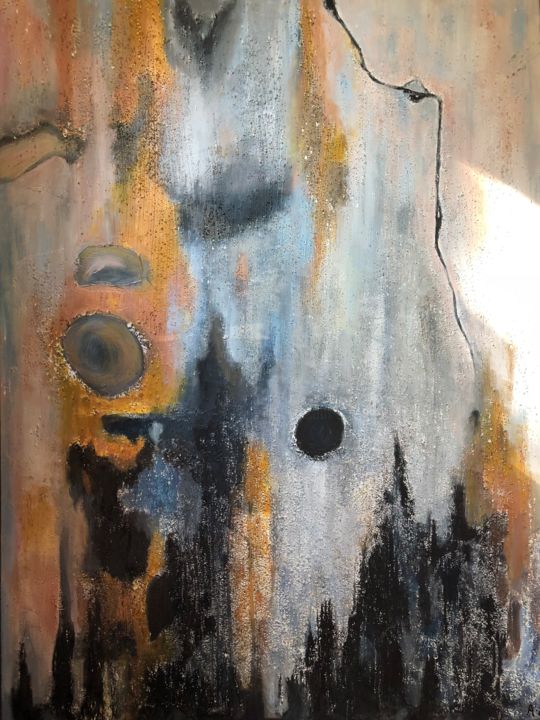 Painting titled "Trance of time" by Anna Kruger, Original Artwork, Acrylic
