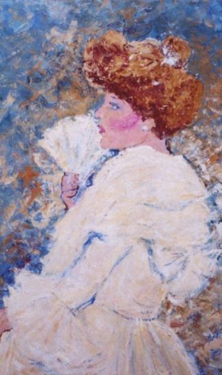 Painting titled "The Debutant" by Lenore Schenk, Original Artwork