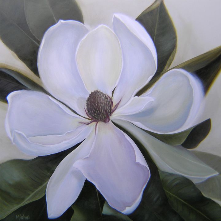 Painting titled "Magnolia" by Mishel Vanderten, Original Artwork