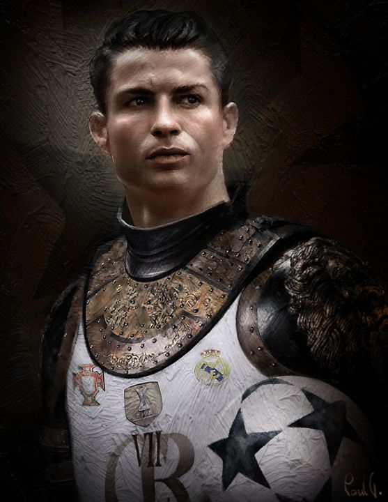 Arts numériques intitulée "Ronaldo" par Paul Gull, Œuvre d'art originale, Travail numérique 2D