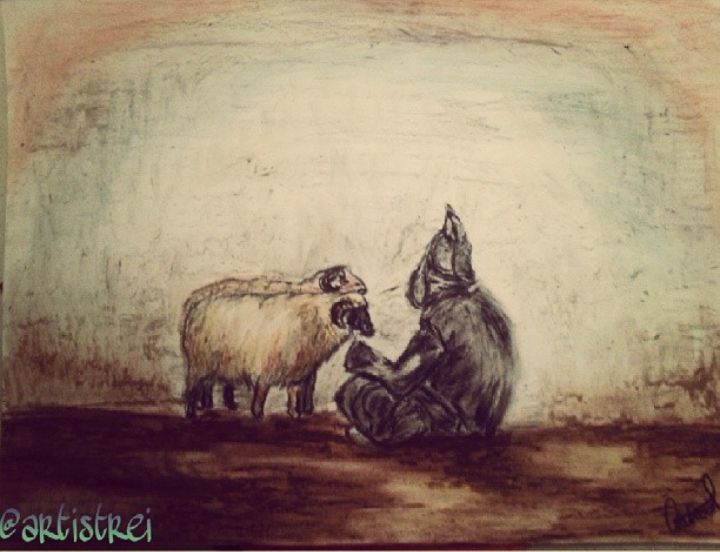 Drawing titled "farmers lifestyle" by Artistrei Reham, Original Artwork