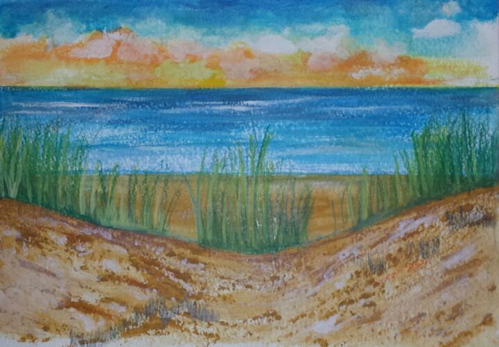Painting titled "Summer is Back" by Artistry By Ajanta, Original Artwork, Watercolor