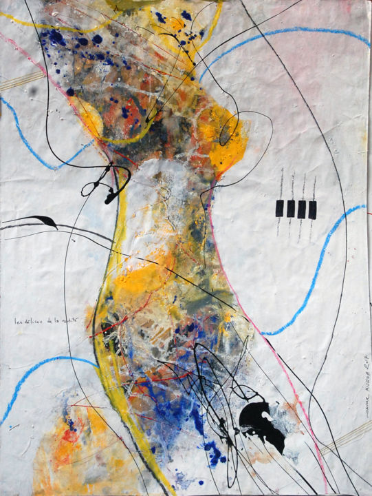 Pintura titulada "les délices de la n…" por Jaume Muñoz, Obra de arte original, Acrílico