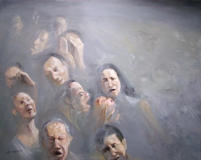 Painting titled "survive 幸存者。二" by Tao Jia, Original Artwork