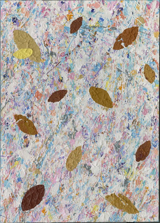 Malarstwo zatytułowany „Winter Glitter” autorstwa Artkmst, Oryginalna praca, Akryl Zamontowany na Drewniana rama noszy