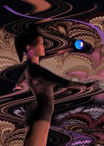 Цифровое искусство под названием "DREAMWORLD" - Ted Luna, Подлинное произведение искусства