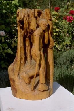 Sculpture titled "bucheron " by Eric Le Ny, Original Artwork