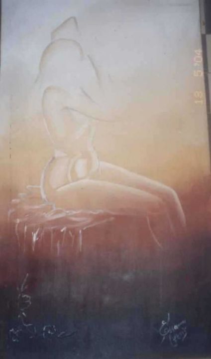 Peinture intitulée "Reflet de femme" par Art'Lexis, Œuvre d'art originale, Autre