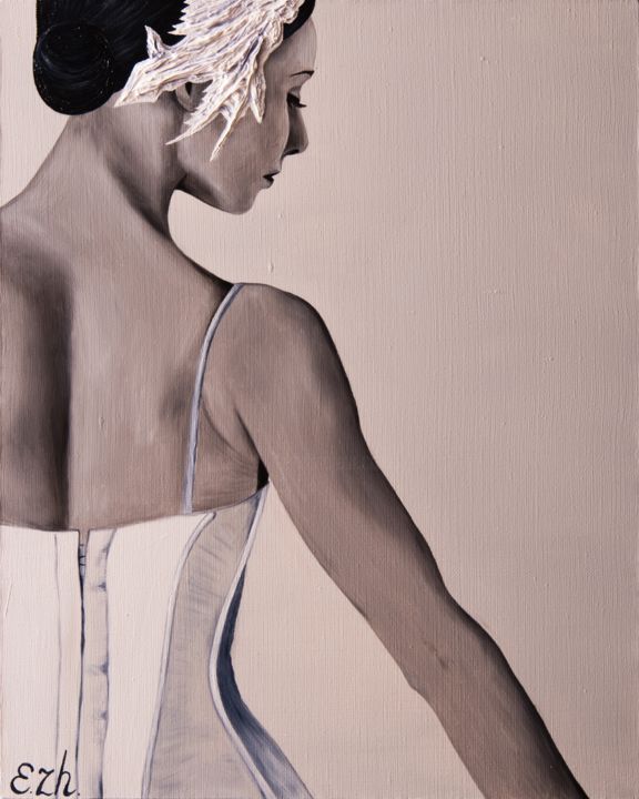 Painting titled "Oil Original Painti…" by Elena Zhenatova, Original Art, Oil Mounted on Stretcher frame