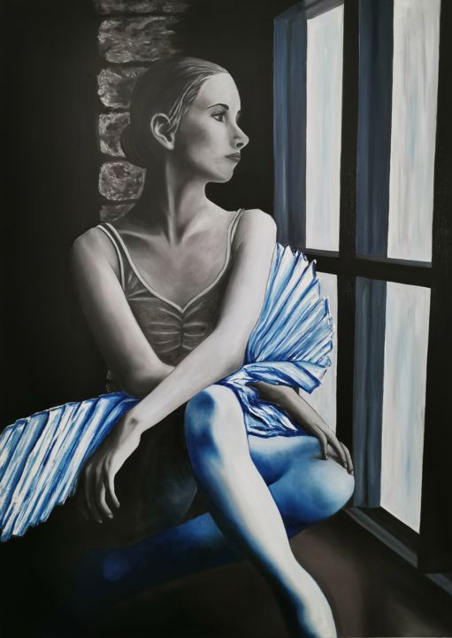 Painting titled "Oil Original Artwor…" by Elena Zhenatova, Original Art, Oil Mounted on Stretcher frame