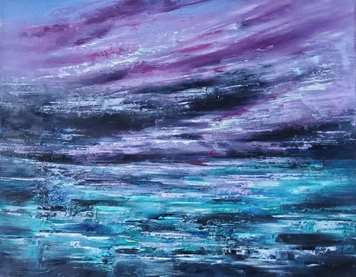 绘画 标题为“Settling Storm” 由artmaxart, 原创艺术品, 油