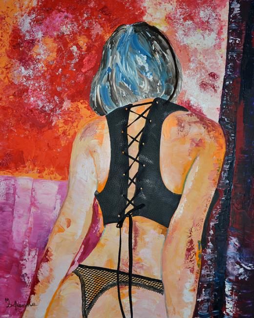 Painting titled "SO" by Michèle Defrenne, Original Artwork, Oil