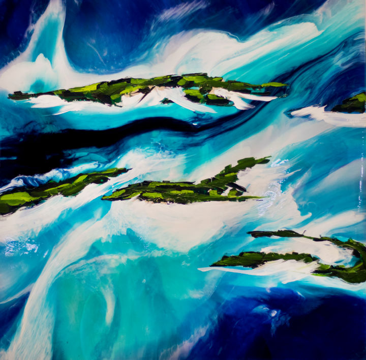 Painting titled "Maldives" by Artmmargo, Original Artwork, Other