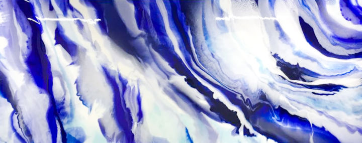 Painting titled "ICE" by Artmmargo, Original Artwork