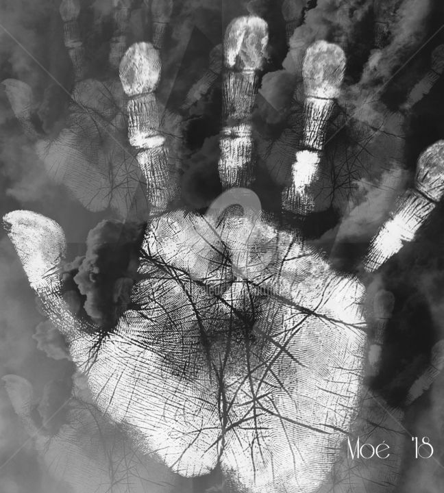 Photography titled "My Hand" by Art Moé, Original Artwork, Manipulated Photography