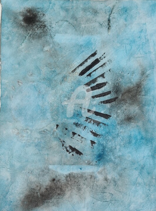 Malerei mit dem Titel "2023_sunprint 3" von Art Moé, Original-Kunstwerk, Acryl