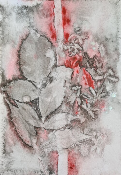 Картина под названием "2023_botanical prin…" - Art Moé, Подлинное произведение искусства, Акрил