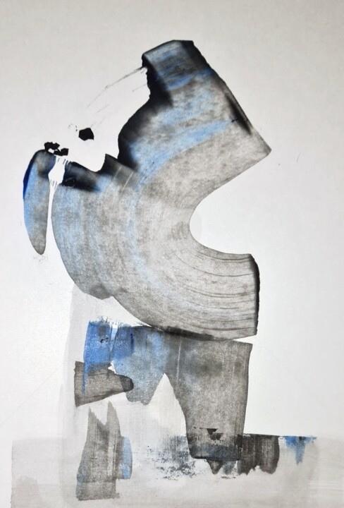 Digital Arts με τίτλο "2024_abstract 9" από Art Moé, Αυθεντικά έργα τέχνης, Μονοτυπία