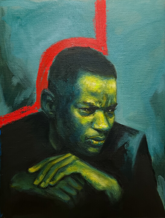 Pintura titulada "Male portrait 0524-…" por Artmoods Tp, Obra de arte original, Oleo