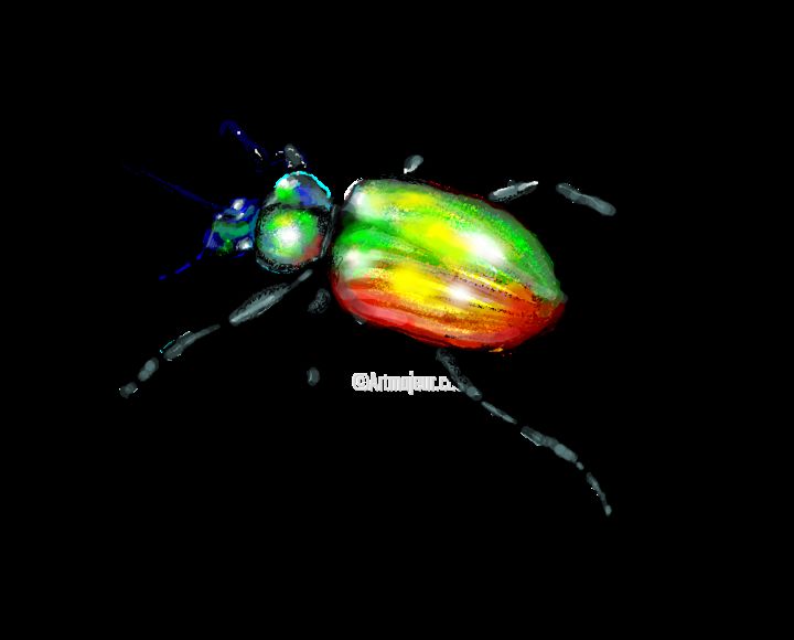 Digital Arts titled "scarabee" by Morgane Fondrillon, Original Artwork