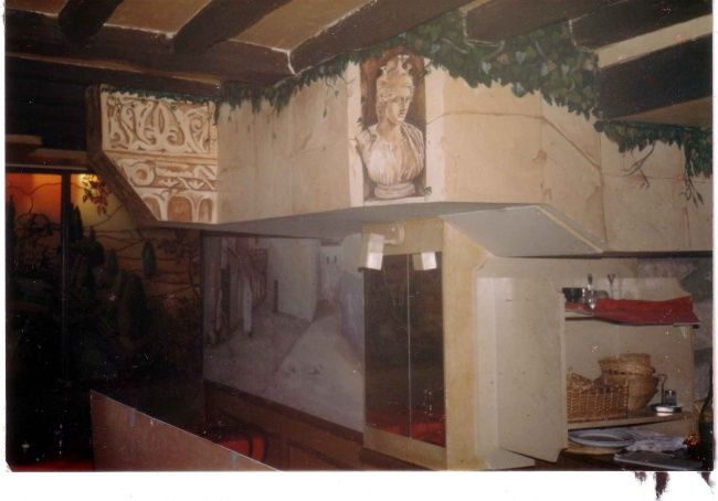 Peinture intitulée "restaurant_italien.…" par Nono, Œuvre d'art originale,