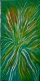 Painting titled "Green and yellow" by Muller Jean Francois, Original Artwork