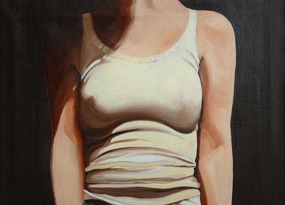 Painting titled "t-shirt" by Doug Swinson, Original Artwork