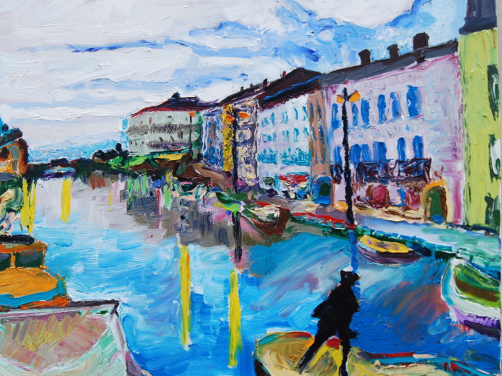 Painting titled "SETE" by Peter Goodchild, Original Artwork