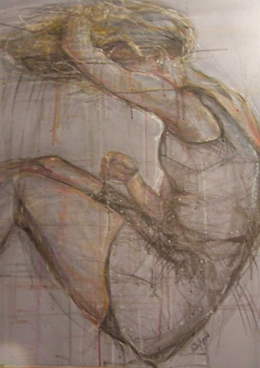 Pintura intitulada "Danseuse 2" por Nelly Bernet, Obras de arte originais, Acrílico
