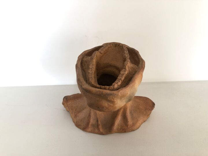 Sculpture titled "GRITO" by Andres Ochoa Morales, Original Artwork, Clay