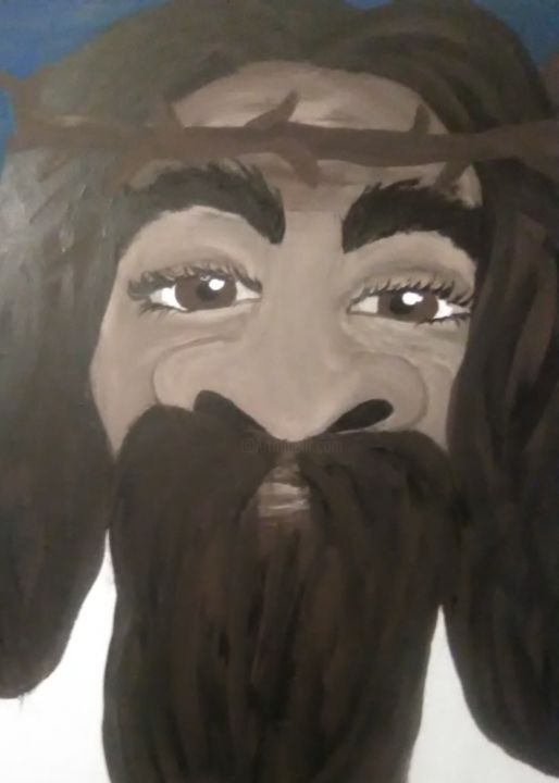 Painting titled "Prophet" by Rachel Daga, Original Art, Acrylic