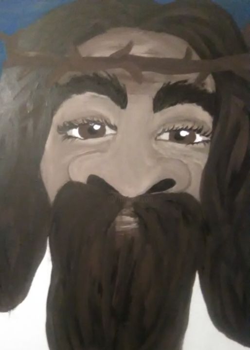 Painting titled "Prophet" by Rachel Daga, Original Artwork, Acrylic