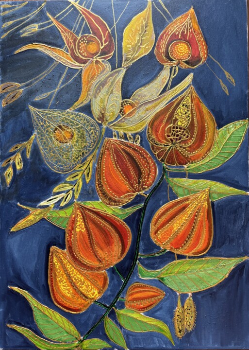 Pittura intitolato "Early autumn" da Artoghrul, Opera d'arte originale, Olio