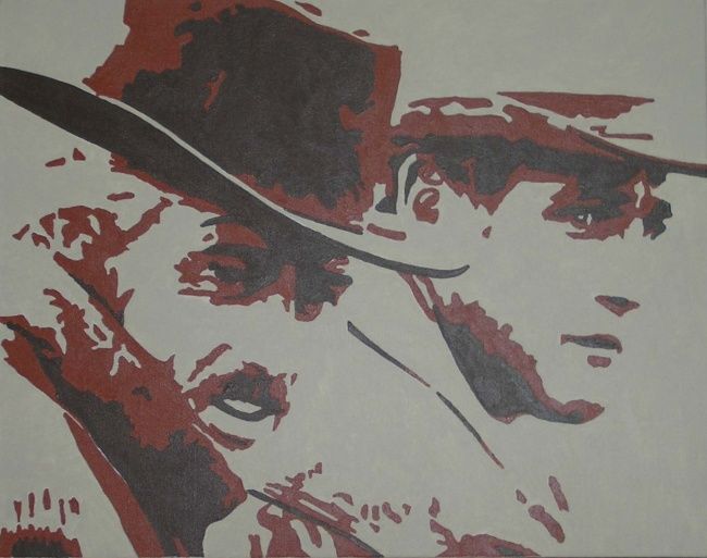 绘画 标题为“Butch Cassidy & the…” 由Lynda Pedley, 原创艺术品