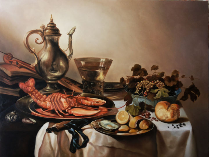 Painting titled "Other still lifes t…" by Vadym Puzanov, Original Artwork, Oil