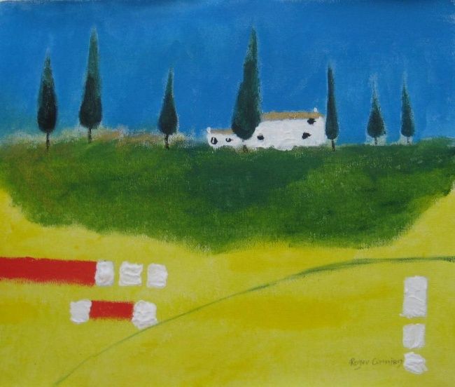 Painting titled "Campo espana" by Artroger, Original Artwork, Oil