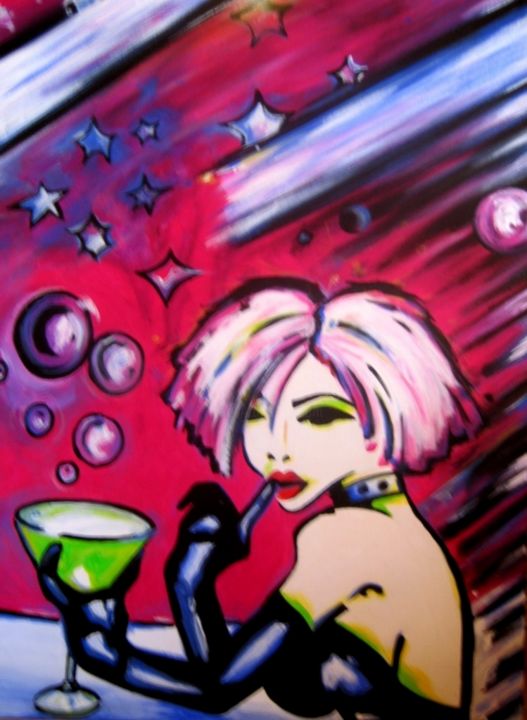 Pintura titulada "cocktail.jpg" por Artsflorence, Obra de arte original, Acrílico