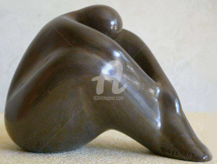 Sculpture intitulée "LOUISE" par Denis Queyerats, Œuvre d'art originale, Terre cuite
