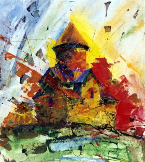 Картина под названием "Кечарис-Солнечный д…" - Sevada Sargsyan, Подлинное произведение искусства, Другой