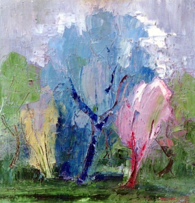 Картина под названием "Весна" - Sevada Sargsyan, Подлинное произведение искусства, Масло