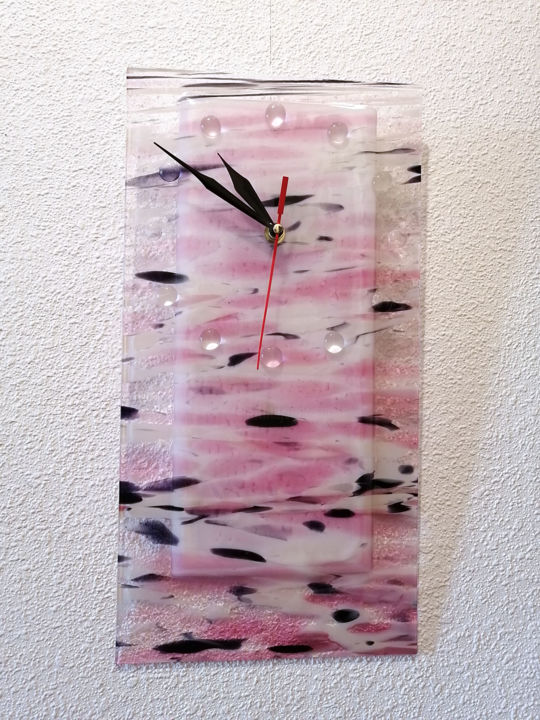 Design intitolato "Clock Pink dreams" da Anna Smilyanskaya, Opera d'arte originale, Accessori