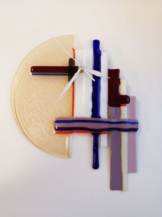 Design intitulée "Clock Vanguard" par Anna Smilyanskaya, Œuvre d'art originale, Accessoires