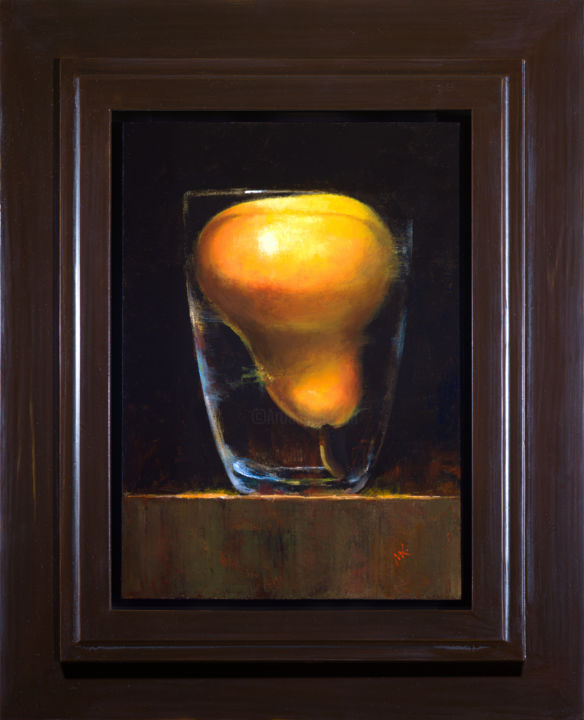 Картина под названием "A Glass comp#4" - Artsmileball, Подлинное произведение искусства, Масло Установлен на Деревянная рама…