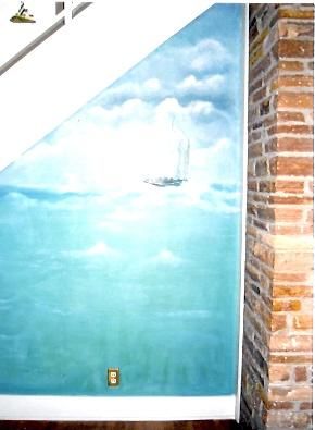 Painting titled "seascape" by Debra Mackay, Original Artwork