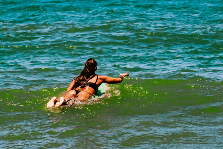 Photographie intitulée "Surf" par Anna Sowinska, Œuvre d'art originale, Photographie numérique