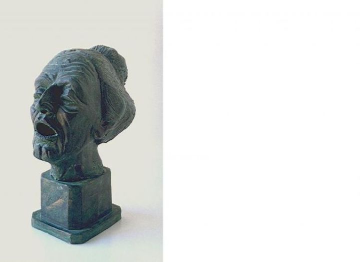 Skulptur mit dem Titel "selenidade" von Jeronymo Ulpiano Natividade Si Ulpiano, Original-Kunstwerk, Keramik