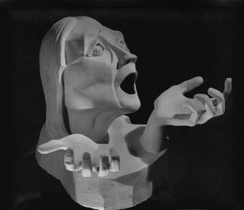 Skulptur mit dem Titel "Id O Grito" von Jeronymo Ulpiano Natividade Si Ulpiano, Original-Kunstwerk, Keramik