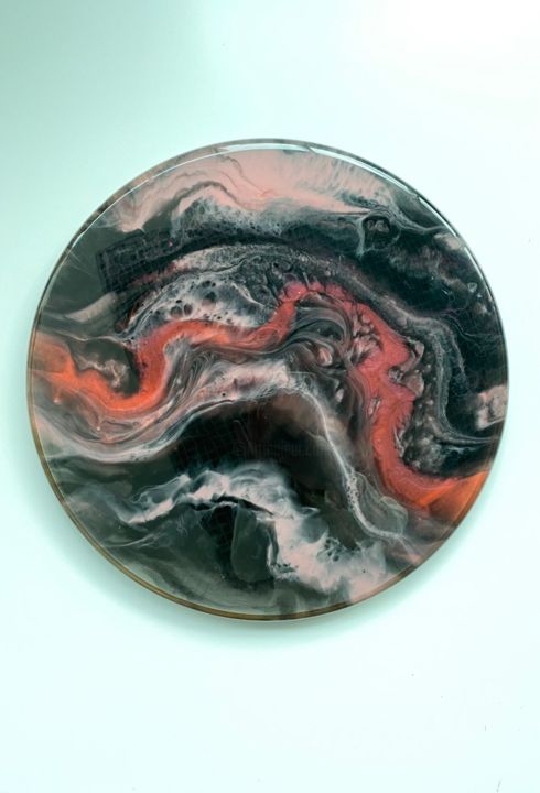 Painting titled "My Flame" by Yulia Palij, Original Art, Resin