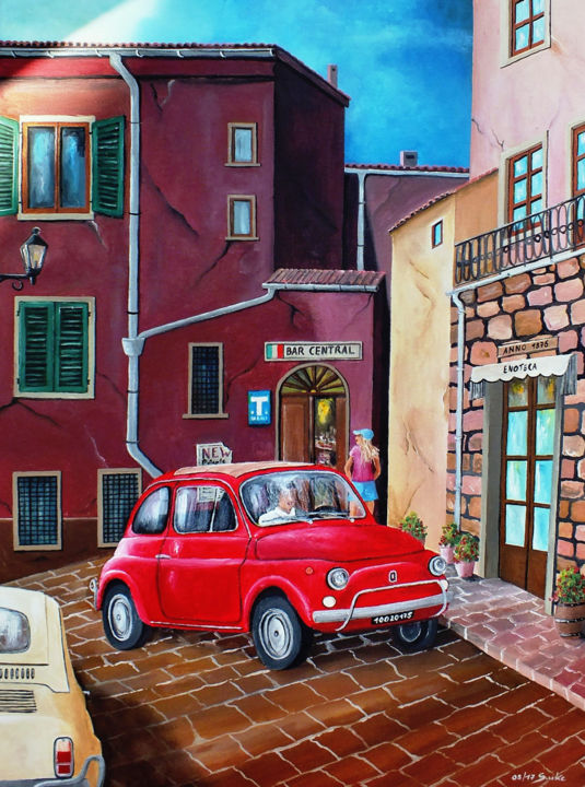 Malerei mit dem Titel "Cinquecento" von Thomas Suske, Original-Kunstwerk, Acryl